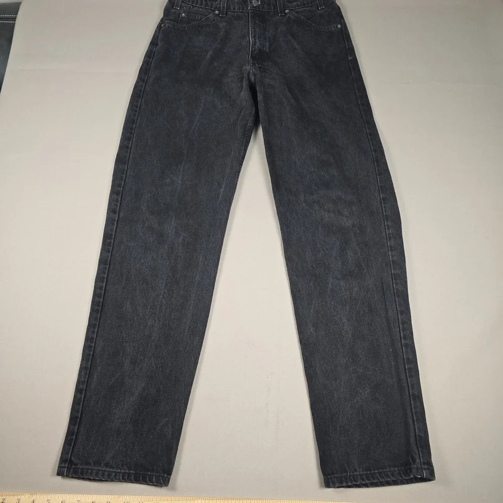 Vtg 1997 Levis 550 Orange Tab Black Jeans 34x34 Relaxed Tapered Puerto Rico USA